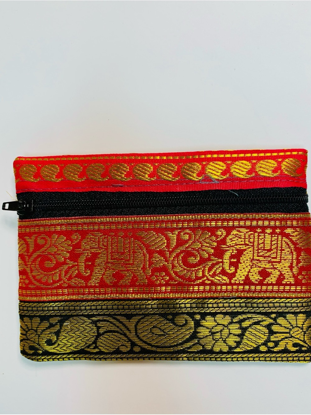 Stanley Red and Gold Embroidered Zip Pouch